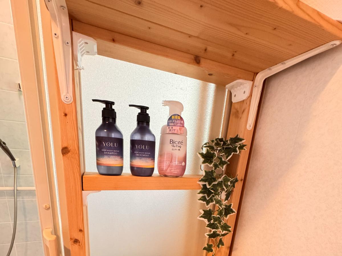 脱衣所（シャンプー、トリートメント、ボディソープ）